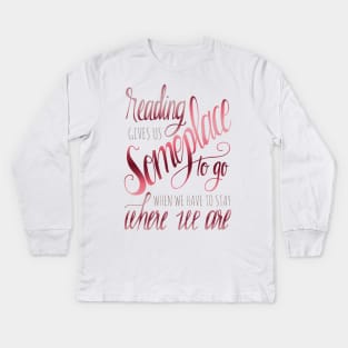 READING GIVES US Kids Long Sleeve T-Shirt